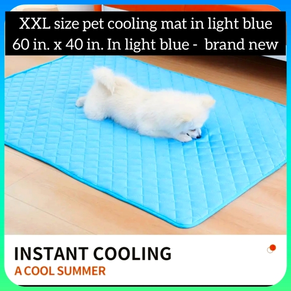 XXL- 60 in x 40 in. Pet Self Cooling Mat pet cooling pad ice silk pet kennel mat - Picture 1 of 11